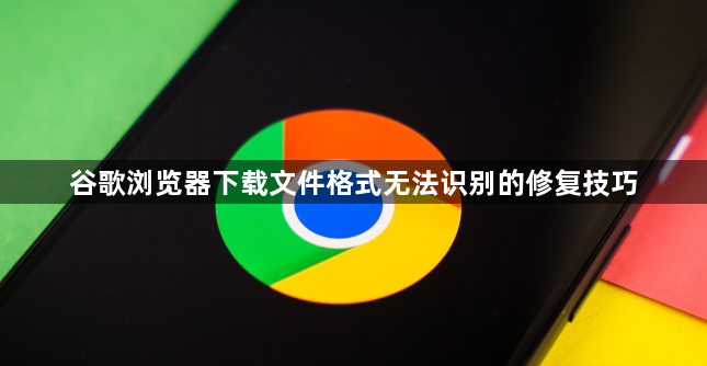 谷歌浏览器下载文件格式无法识别的修复技巧1