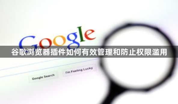谷歌浏览器插件如何有效管理和防止权限滥用1