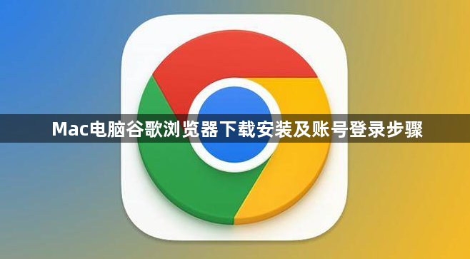 Mac电脑谷歌浏览器下载安装及账号登录步骤1