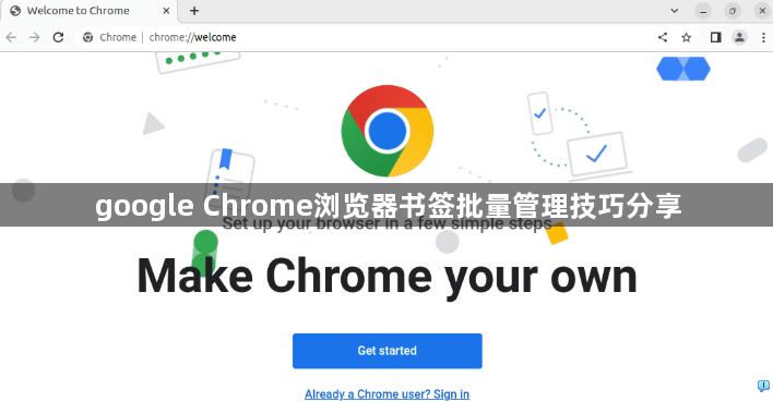 google Chrome浏览器书签批量管理技巧分享1