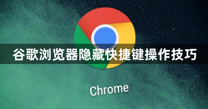 谷歌浏览器隐藏快捷键操作技巧1