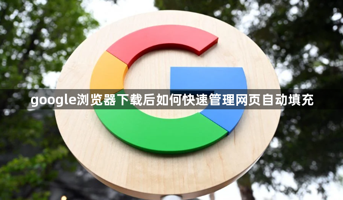 google浏览器下载后如何快速管理网页自动填充1