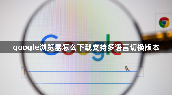 google浏览器怎么下载支持多语言切换版本1