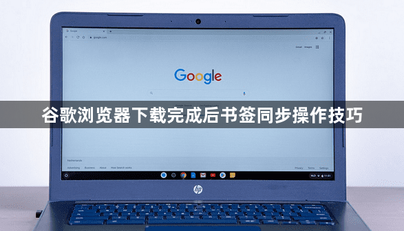 谷歌浏览器下载完成后书签同步操作技巧1
