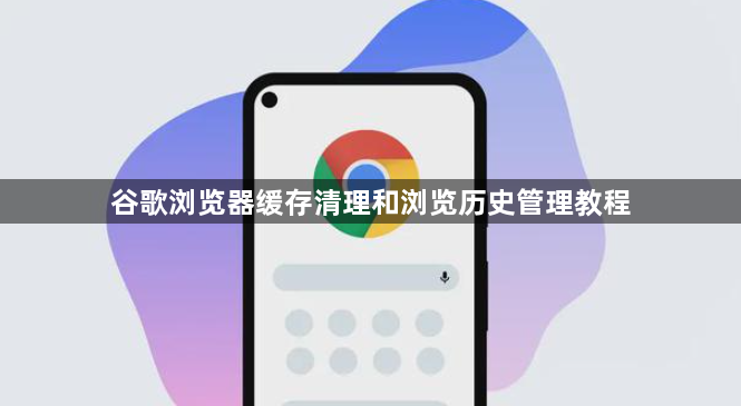谷歌浏览器缓存清理和浏览历史管理教程1