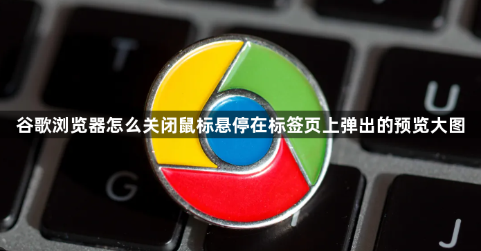 谷歌浏览器怎么关闭鼠标悬停在标签页上弹出的预览大图1