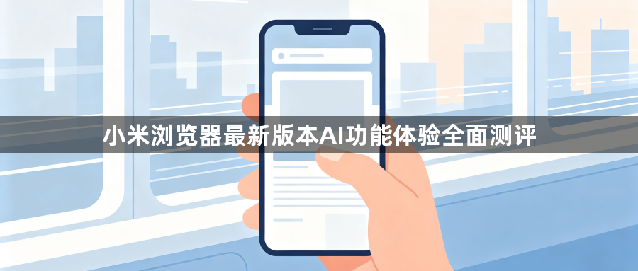 小米浏览器最新版本AI功能体验全面测评1