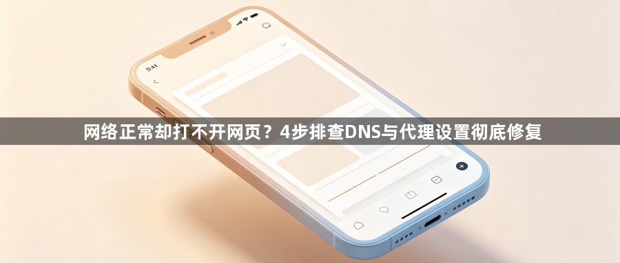 网络正常却打不开网页？4步排查DNS与代理设置彻底修复1