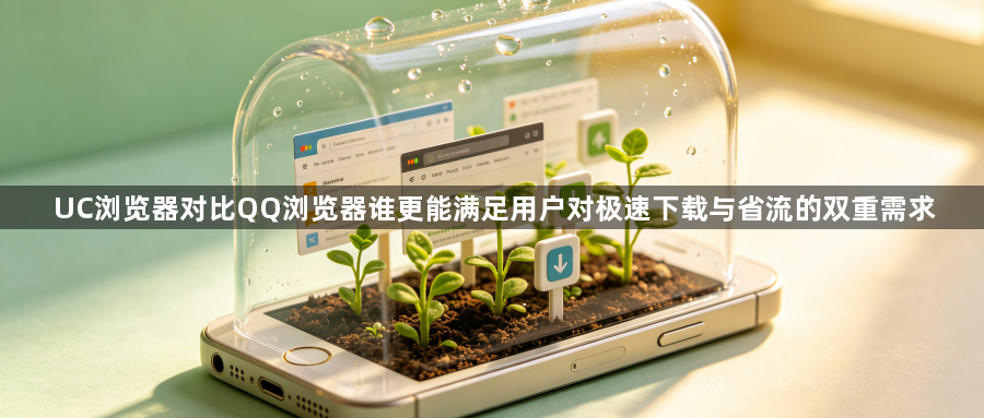 UC浏览器对比QQ浏览器谁更能满足用户对极速下载与省流的双重需求1