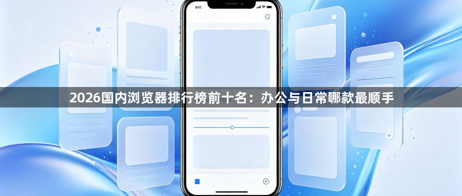 2026国内浏览器排行榜前十名：办公与日常哪款最顺手1