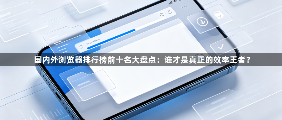 国内外浏览器排行榜前十名大盘点：谁才是真正的效率王者？1