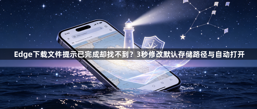 Edge下载文件提示已完成却找不到？3秒修改默认存储路径与自动打开1