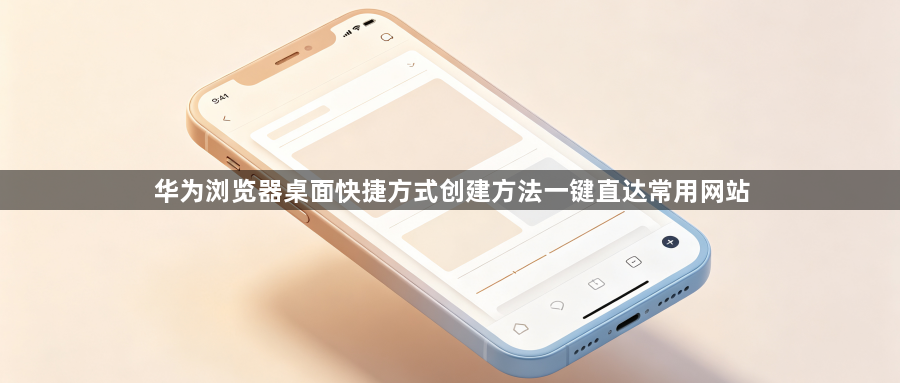 华为浏览器桌面快捷方式创建方法一键直达常用网站1