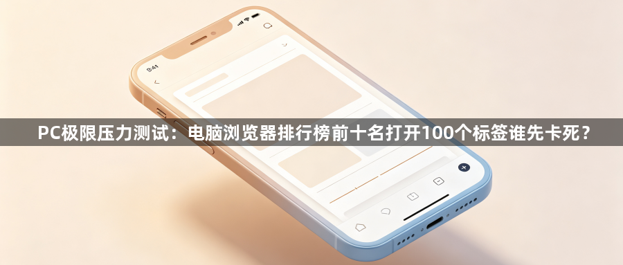 PC极限压力测试：电脑浏览器排行榜前十名打开100个标签谁先卡死？1