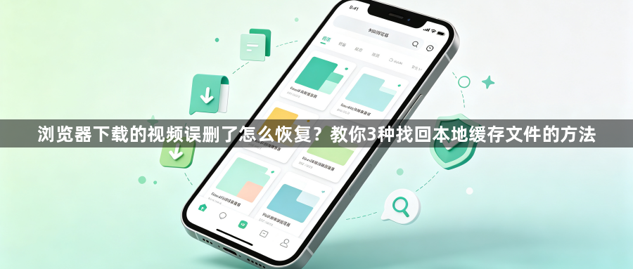 浏览器下载的视频误删了怎么恢复?教你3种找回本地缓存文件的方法1