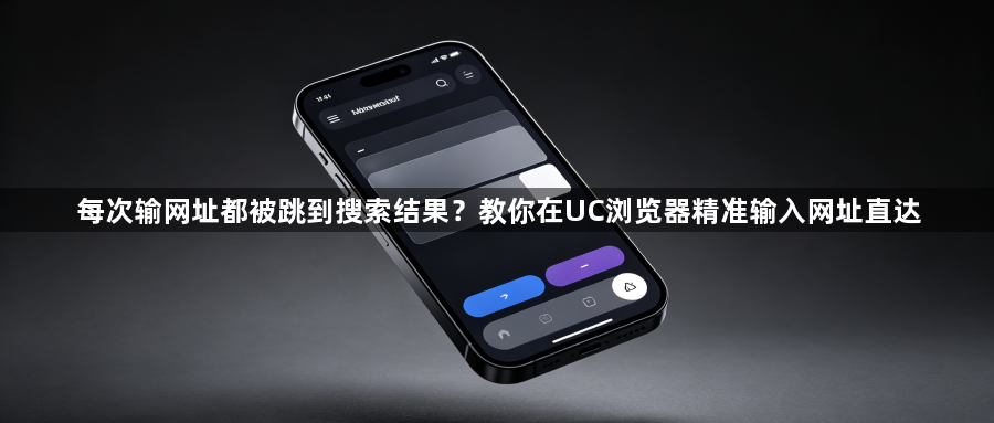 每次输网址都被跳到搜索结果？教你在UC浏览器精准输入网址直达1