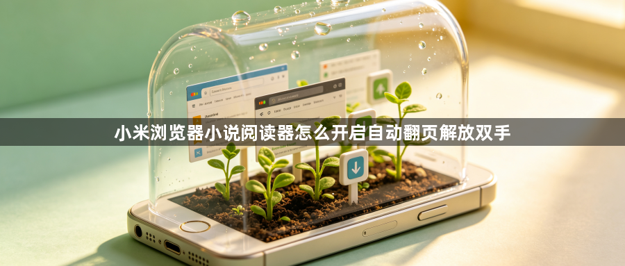 小米浏览器小说阅读器怎么开启自动翻页解放双手1