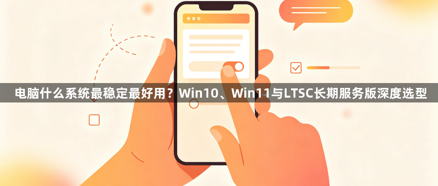 电脑什么系统最稳定最好用?Win10、Win11与LTSC长期服务版深度选型1