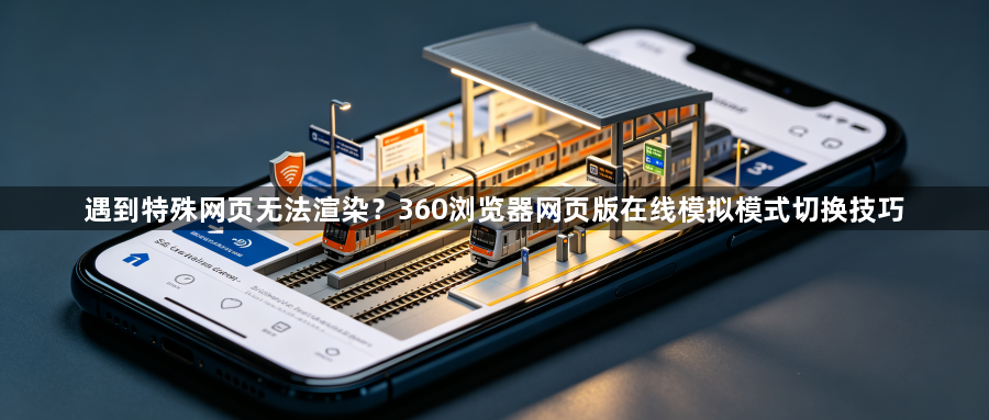 遇到特殊网页无法渲染？360浏览器网页版在线模拟模式切换技巧1