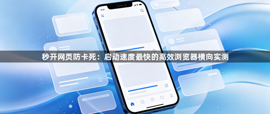 秒开网页防卡死:启动速度最快的高效浏览器横向实测1