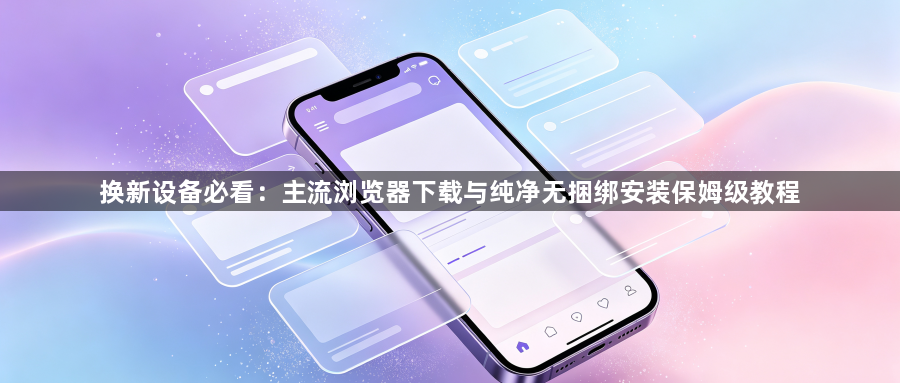 换新设备必看：主流浏览器下载与纯净无捆绑安装保姆级教程1