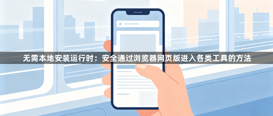 无需本地安装运行时：安全通过浏览器网页版进入各类工具的方法1