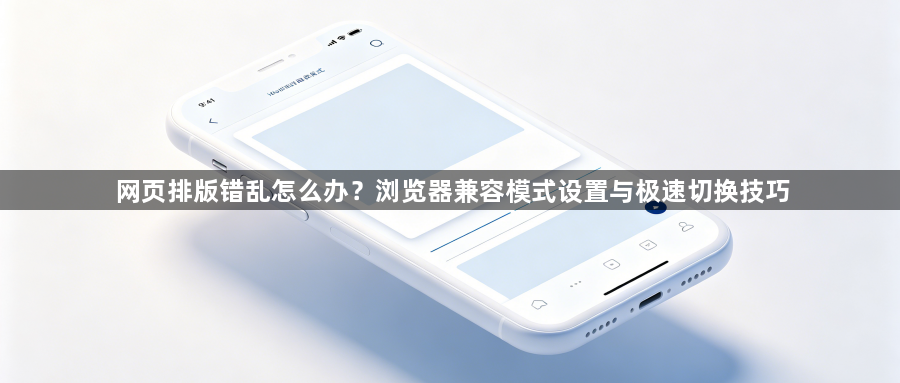 网页排版错乱怎么办？浏览器兼容模式设置与极速切换技巧1