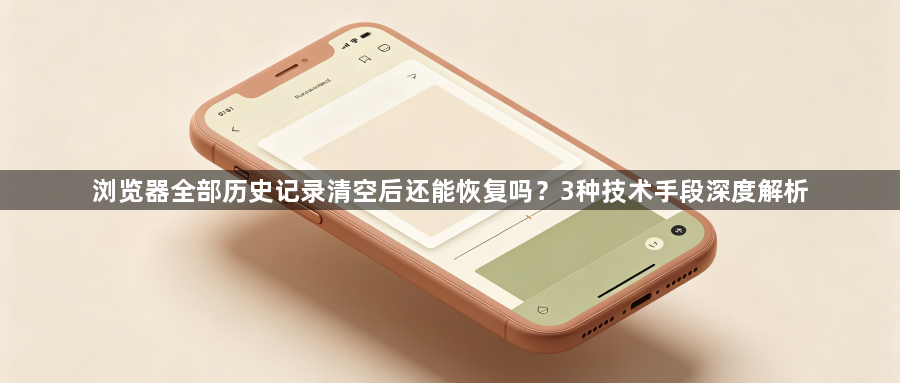 浏览器全部历史记录清空后还能恢复吗？3种技术手段深度解析1