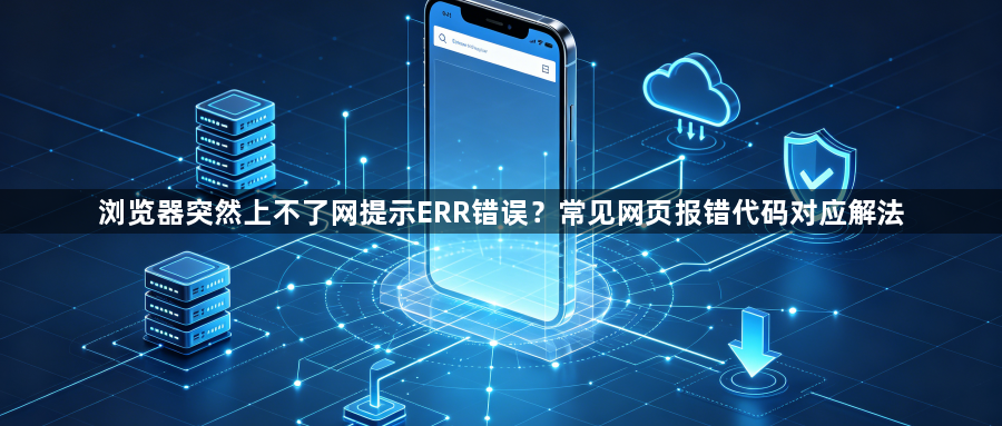 浏览器突然上不了网提示ERR错误？常见网页报错代码对应解法1